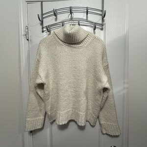 Industry Republic Women's Pink‎ & Ivory Acrylic/Viscose Striped Knit Sweater NEW